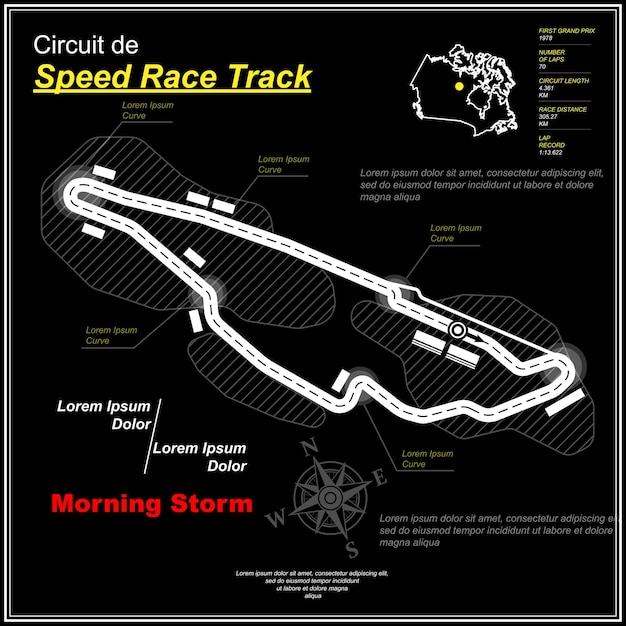 Sportcar speed circuit black