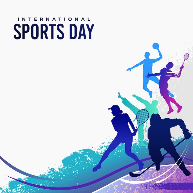 Sportdag Banner Achtergrond Illustratie Vector