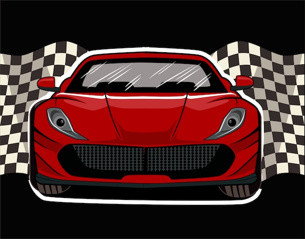 Vector sporting car illustration