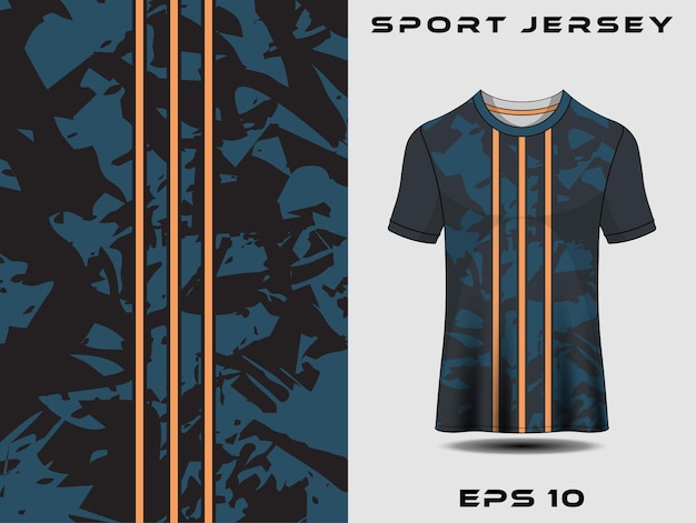 Sportjersey ontwerp grunge voor teamuniformen voetbaltrui racetrui