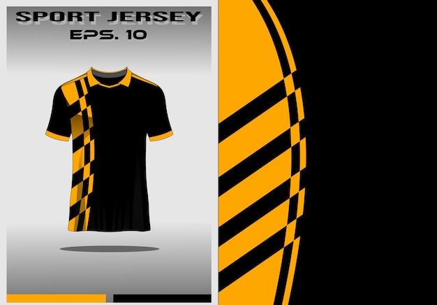 Sportjersey sjabloon voor teamuniformen voetbaltrui