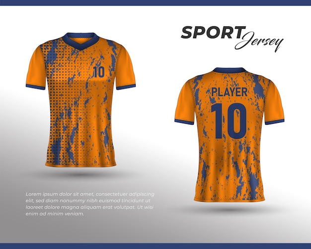 Sportrace-jerseyontwerp t-shirt vooraan achteraan