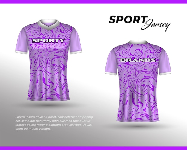 Sportrace-jerseyontwerp, t-shirtontwerp vooraan achteraan. Sportontwerp voor voetbalraces wielrennen gaming jersey