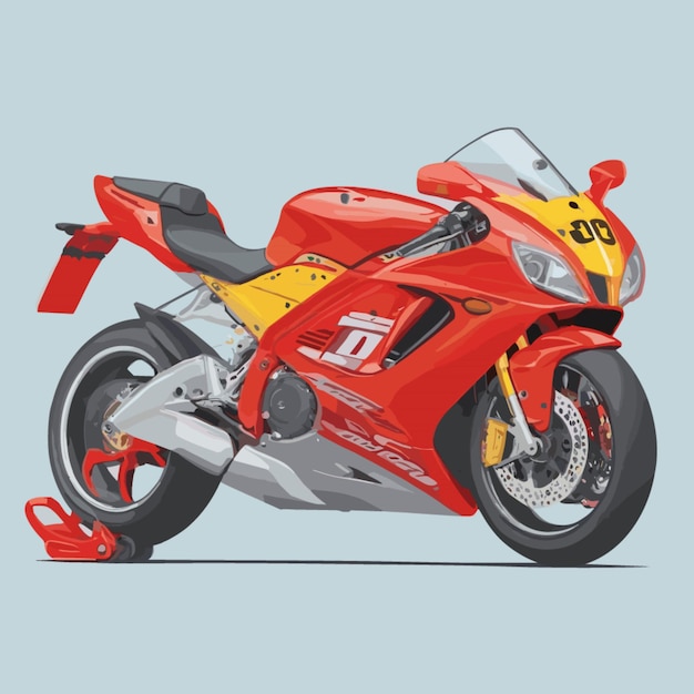 Vector sports bike cartoon vector