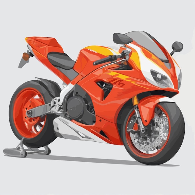 Vector sports bike cartoon vector