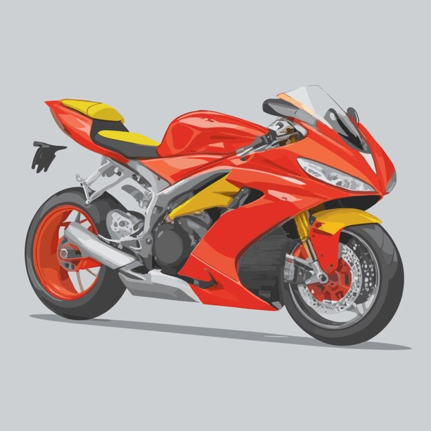 Sports bike cartoon vector