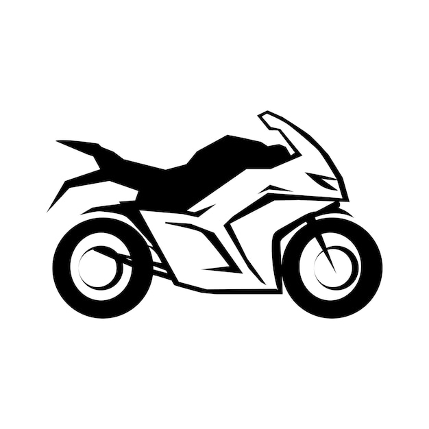 白い背景の上のスポーツ バイク ストック イラスト