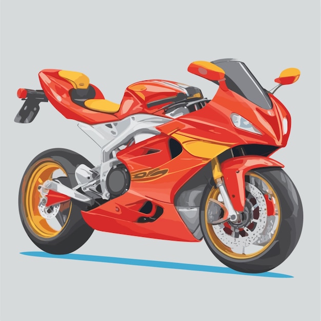 Vector sports bike vector on a white background