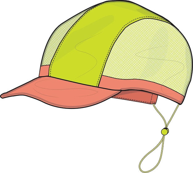 남녀공용 착용 벡터용 토글이 있는 스포츠 모자