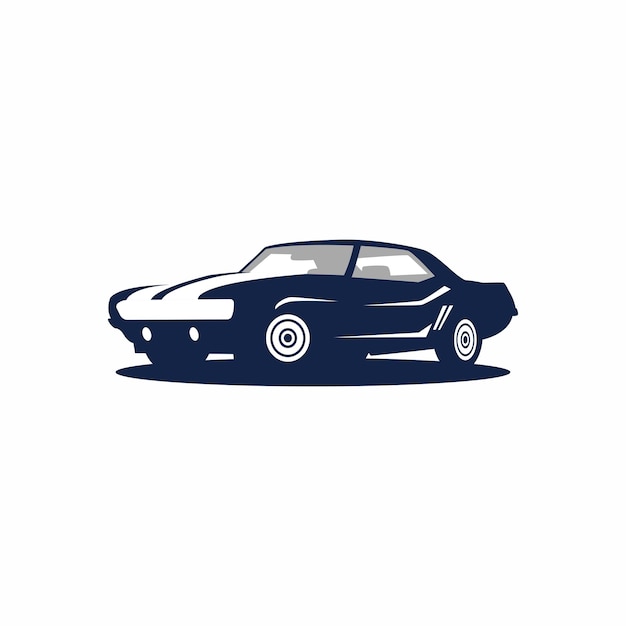 Design del logo dell'auto sportiva. super macchina