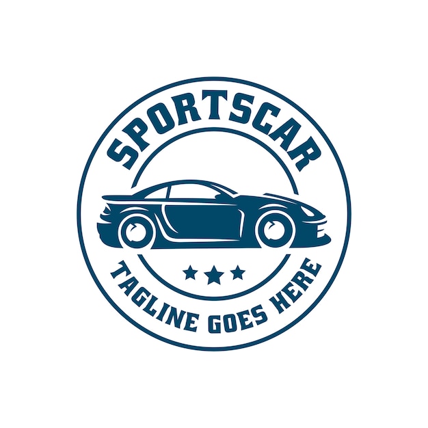 Шаблон логотипа спортивного автомобиля