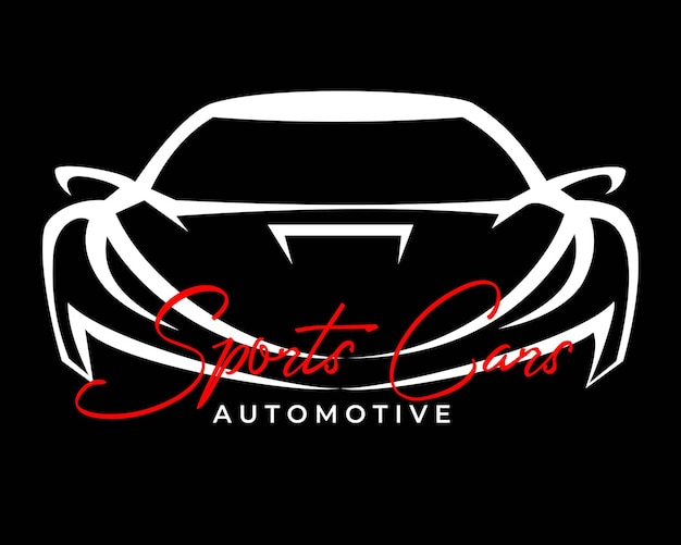 sports car logos front view of cool sports car logo