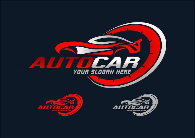 sports car silhouette logo automotive car showroom car dealer logo design vector supercar