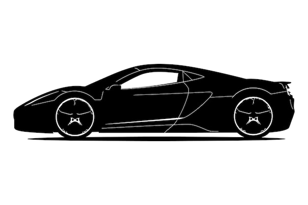 sports car silhouette vector
