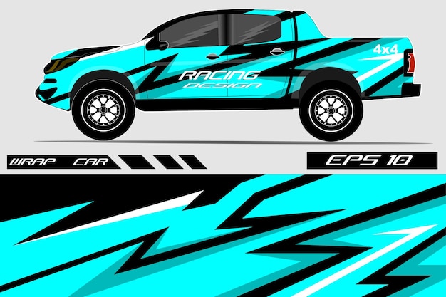 Sports Car Wrapping Decal Design