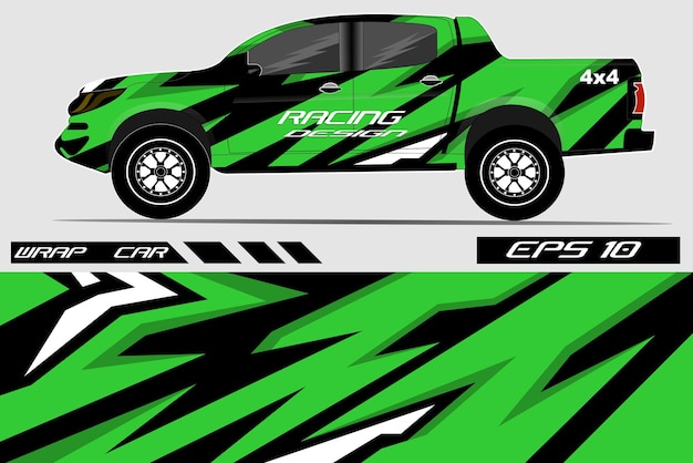 Sports Car Wrapping Decal Design