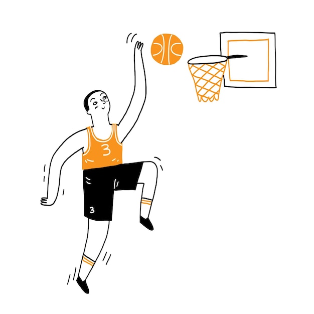 Sports concept basketball player