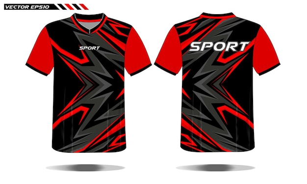 sports design for red racing jersey