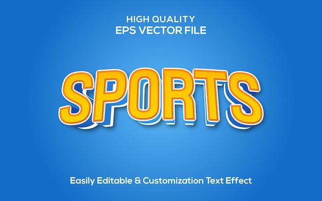 Sports editable text effect