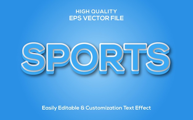 Vector sports editable text effect