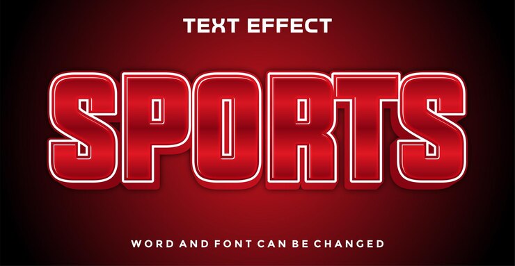 Sports editable text effect