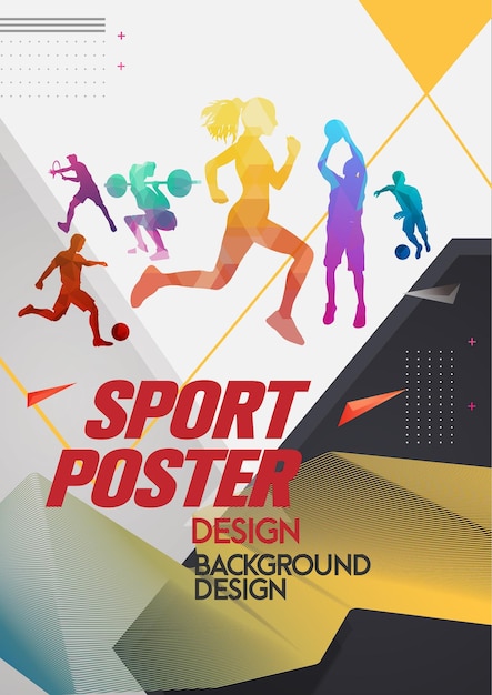 sports elements poster design