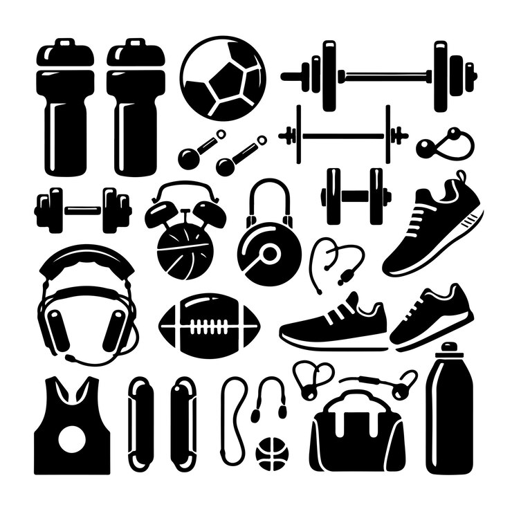 Vector sports equipment vector collection