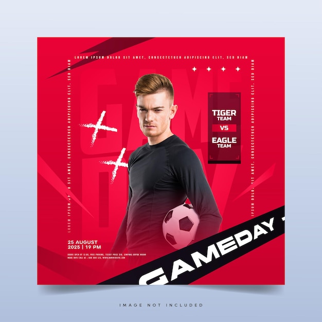 Sports event flyer template