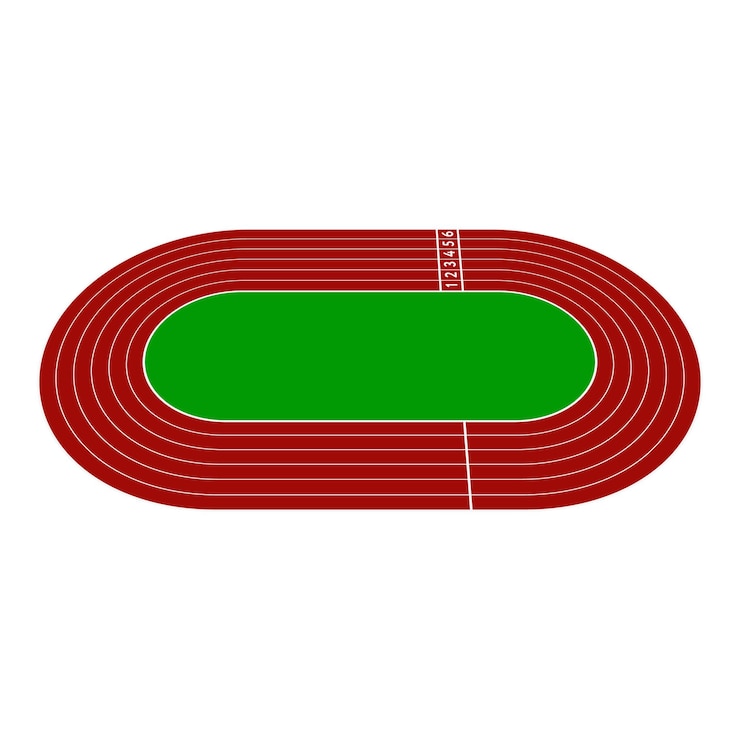 Vector sports field end equipment sports stadium or arena and ground vector illustration isolated on background