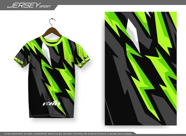 Sports geometric racing jersey design illustration