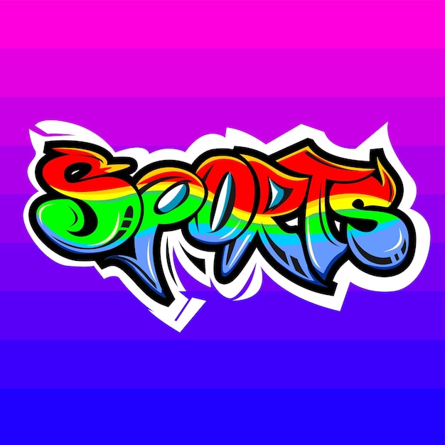 Vector sports graffitti