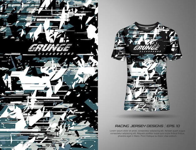 Sports grunge texture background for racing jersey downhill cycling football gaming