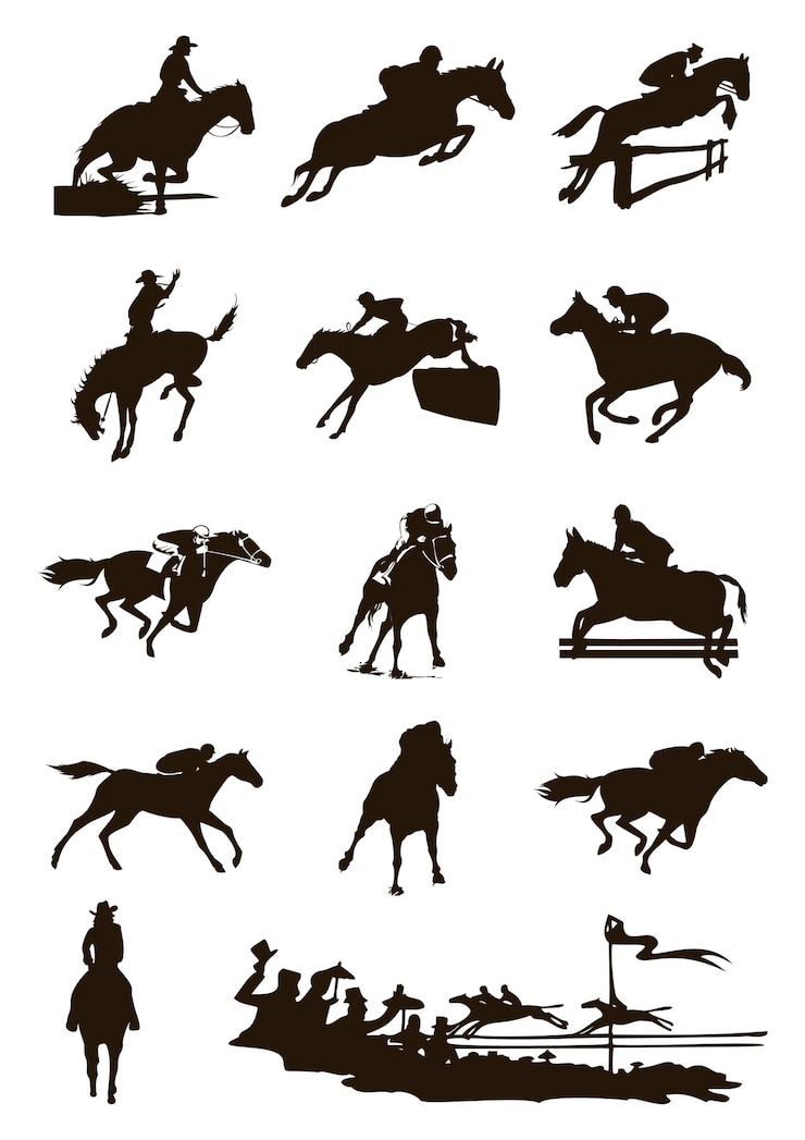 Vector 말 스포츠