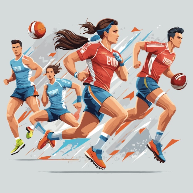 Vector sports illustration vector