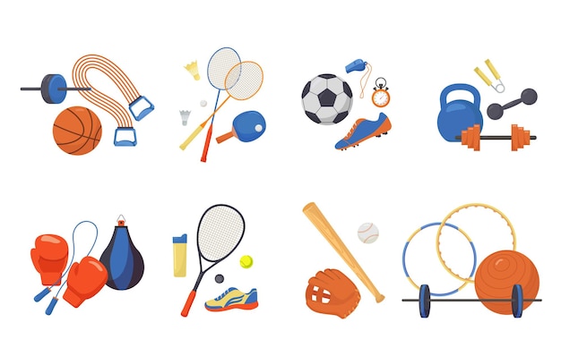 Sports items set