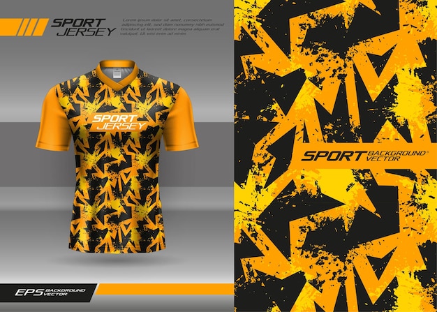 Sports jersey abstract texture design for sublimation football racing gaming motocross cycling