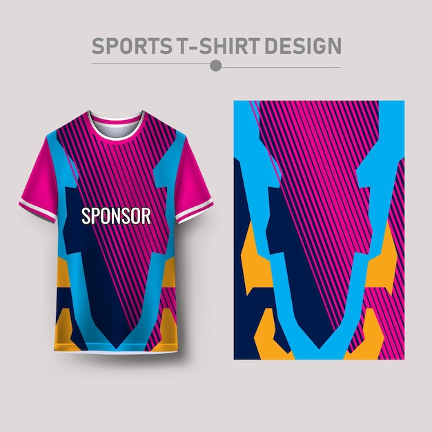 Вектор Спортивная футболка и дизайн фона