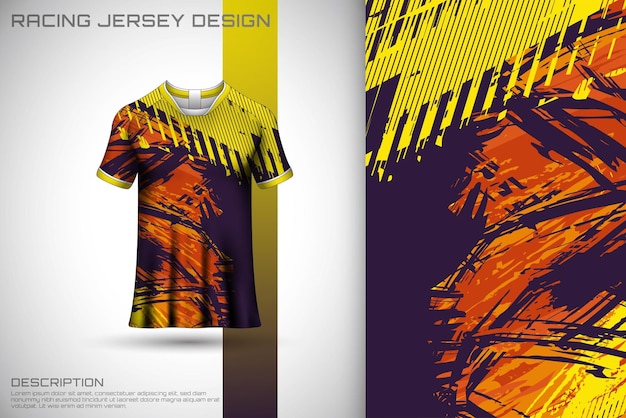 スポーツ ジャージと t シャツ テンプレート スポーツ ジャージ デザインのベクトル。サッカーのスポーツ デザイン。