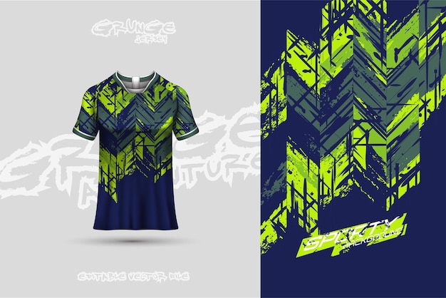 Vettore disegno di maglie sportive per calcio, corse, giochi, maglie di sfondo, design di avvolgimento di poster, ecc.