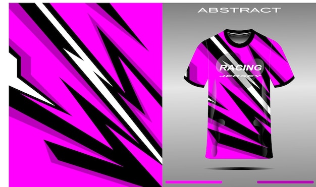 Design della maglia sportiva per la partita di calcio di ciclismo in jersey da corsa rosa