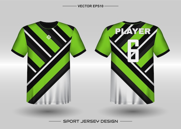 Modello di progettazione di jersey sportivo per squadra di calcio