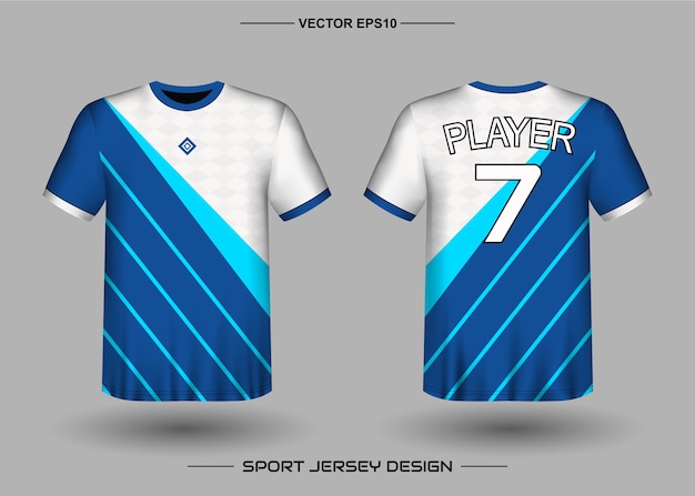 Modello di progettazione di jersey sportivo per squadra di calcio