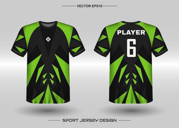 Sports jersey design template for soccer team