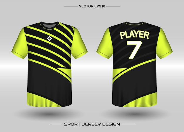 Vector sports jersey design template for soccer team