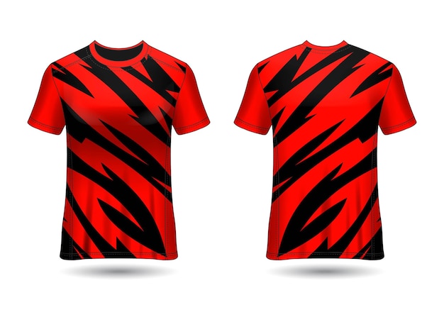 Sports Jersey Design Template for Team Uniforms Vector