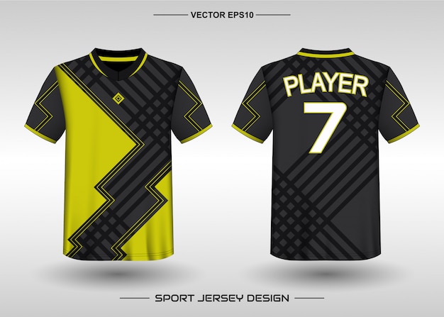 Vector sports jersey design template for team uniforms