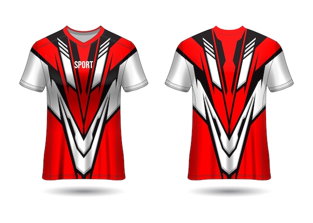 Modello di disegno di maglia sportiva per uniformi della squadra