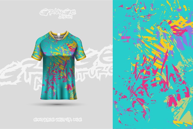 Vettore di progettazione di maglie sportive disegno sportivo per poster di sfondo maglia di gioco di corse di calcio vettore