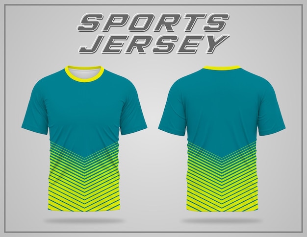 Vector sports jersey sample mockup