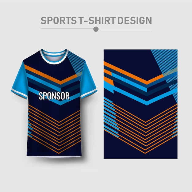 Sports jersey and sports background design